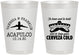 Personalized Wedding 8 oz Frosted Cups - Destination | 496