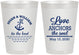 Personalized Wedding 8 oz Frosted Cups - Love Anchors The Soul | 498