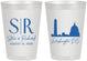 Personalized Wedding 8 oz Frosted Cups - Washington Dc | 500