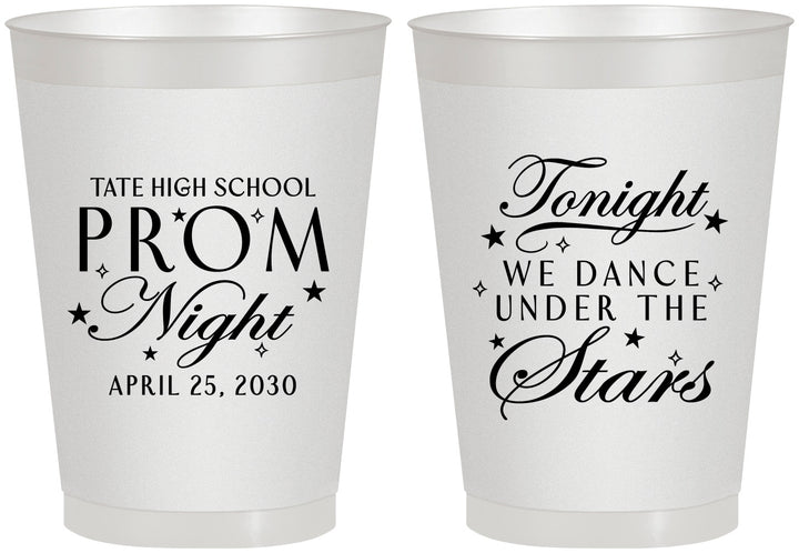 Personalized Prom 8 oz Frosted Cups - Tonight We Dance | 50000
