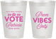 Personalized Prom 8 oz Frosted Cups - Queen Vote | 50017