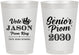 Personalized Prom 8 oz Frosted Cups - King Vote | 50019