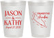 Personalized Wedding 8 oz Frosted Cups - Aruba | 504