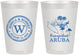 Personalized Wedding 8 oz Frosted Cups - Aruba | 505