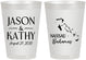 Personalized Wedding 8 oz Frosted Cups - Bahamas | 506
