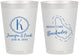 Personalized Wedding 8 oz Frosted Cups - Barbados | 508