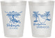 Personalized Wedding 8 oz Frosted Cups - Barbados | 509
