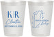 Personalized Wedding 8 oz Frosted Cups - Belize | 510
