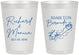 Personalized Wedding 8 oz Frosted Cups - Bermuda | 512