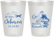 Personalized Wedding 8 oz Frosted Cups - Bermuda | 513
