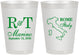 Personalized Wedding 8 oz Frosted Cups - Italy | 514