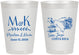 Personalized Wedding 8 oz Frosted Cups - Costa Rica | 519