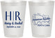 Personalized Wedding 8 oz Frosted Cups - Domincan Republic | 522