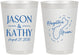Personalized Wedding 8 oz Frosted Cups - Guam | 526