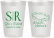 Personalized Wedding 8 oz Frosted Cups - Jamaica | 530
