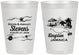 Personalized Wedding 8 oz Frosted Cups - Jamaica | 531