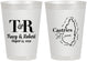 Personalized Wedding 8 oz Frosted Cups - St Lucia | 540