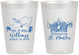 Personalized Wedding 8 oz Frosted Cups - St Maarten | 543