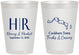Personalized Wedding 8 oz Frosted Cups - Turks And Caicos | 546