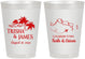 Personalized Wedding 8 oz Frosted Cups - Turks And Caicos | 547