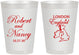 Personalized Wedding 8 oz Frosted Cups - England | 548