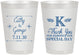 Personalized Wedding 8 oz Frosted Cups - Monogram | 556