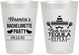 Personalized Bachelorette 8 oz Frosted Cups - Fiesta Siesta Tequila Repeat | 60000