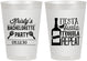 Personalized Bachelorette 8 oz Frosted Cups - Fiesta Siesta Tequila Repeat | 60002