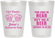 Personalized Bachelorette 8 oz Frosted Cups - I Got Wasted | 60015