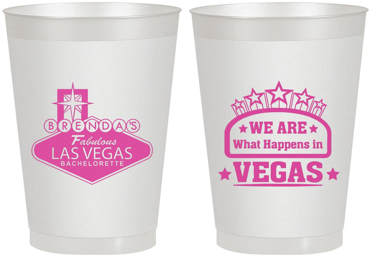 Personalized Bachelorette 8 oz Frosted Cups - Las Vegas | 60016