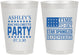 Personalized Bachelorette 8 oz Frosted Cups - Star Spangled Hammered | 60025