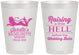 Personalized Bachelorette 8 oz Frosted Cups - Raising A Little Hell | 60030