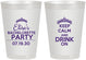 Personalized Bachelorette 8 oz Frosted Cups - Keep Calm Drink On | 60036