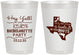 Personalized Bachelorette 8 oz Frosted Cups - Texas Cowgirl | 60041