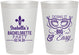 Personalized Bachelorette 8 oz Frosted Cups - Mardi Gras | 60059