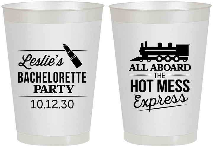 Personalized Bachelorette 8 oz Frosted Cups - Hot Mess Express | 60075
