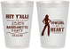 Personalized Bachelorette 8 oz Frosted Cups - Cowgirl At Heart | 60079