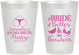 Personalized Bachelorette 8 oz Frosted Cups - Brides Bells Boudoir | 60085
