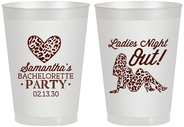 Personalized Bachelorette 8 oz Frosted Cups - Ladies Night Out | 60086