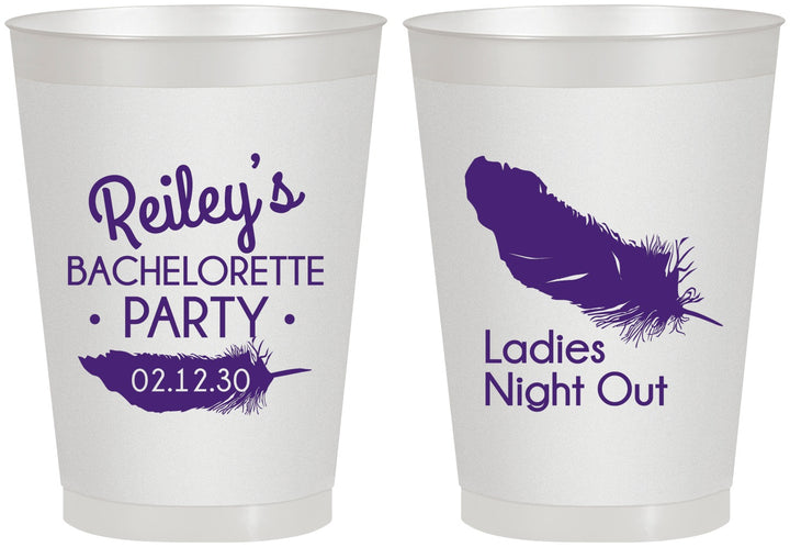 Personalized Bachelorette 8 oz Frosted Cups - Ladies Night Out | 60087