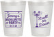 Personalized Bachelorette 8 oz Frosted Cups - Stroll On Down | 60092