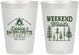 Personalized Bachelorette 8 oz Frosted Cups - Camping | 60094