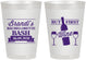 Personalized Bachelorette 8 oz Frosted Cups - Wine | 60099