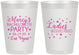 Personalized Bachelorette 8 oz Frosted Cups - Ladies Night Out | 60101