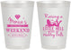 Personalized Bachelorette 8 oz Frosted Cups - Raising A Little Hell | 60103
