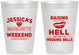 Personalized Bachelorette 8 oz Frosted Cups - Raising A Little Hell | 60106