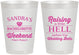Personalized Bachelorette 8 oz Frosted Cups - Raising A Little Hell | 60108