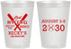 Personalized Bachelorette 8 oz Frosted Cups - Last Swing Before Ring | 60127