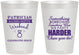 Personalized Bachelorette 8 oz Frosted Cups - Something Borrowed | 60130