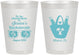Personalized Bachelorette 8 oz Frosted Cups - Beach Sun Never Sets | 60136